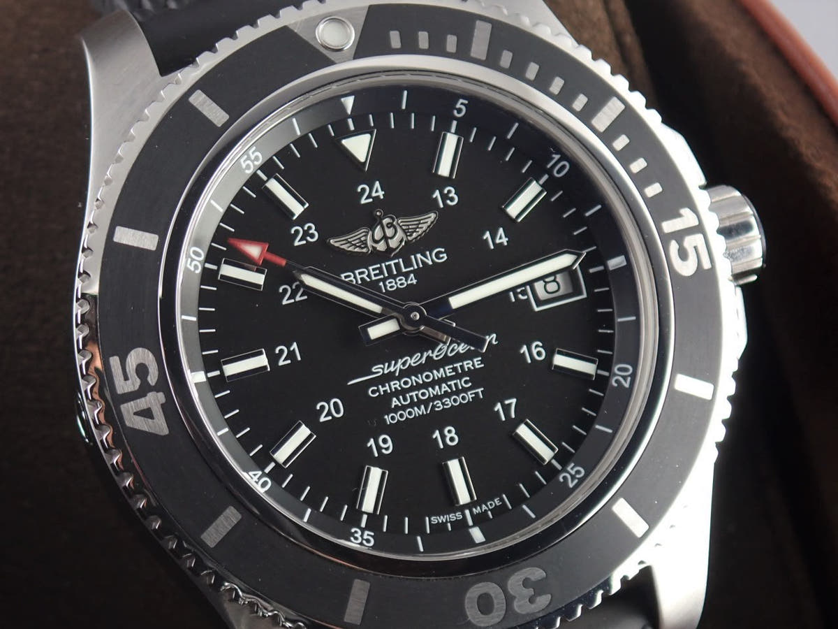 Breitling Superocean II Ref.A17392D7/BG84 Black Dial Used Super-Ocean