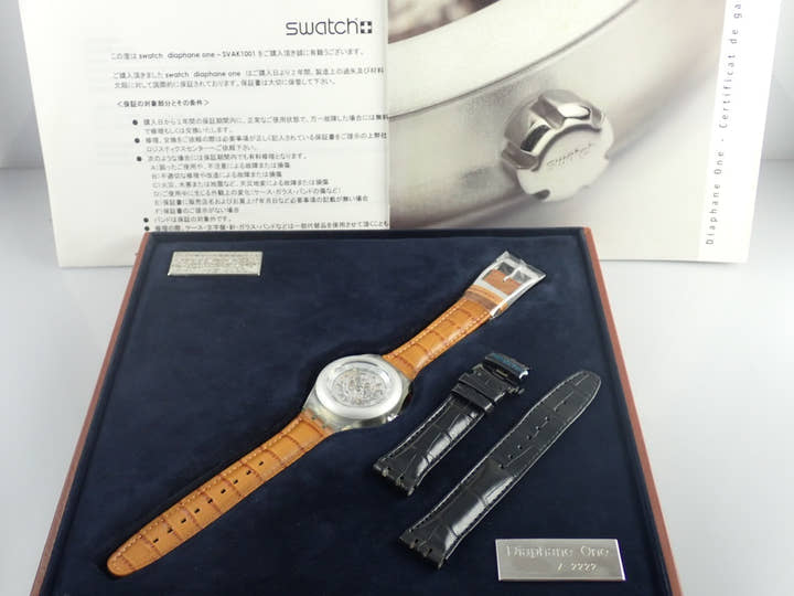 スウォッチ ディアファン・ワン Ref.SVAK1001 スケルトン文字盤 中古 swatch