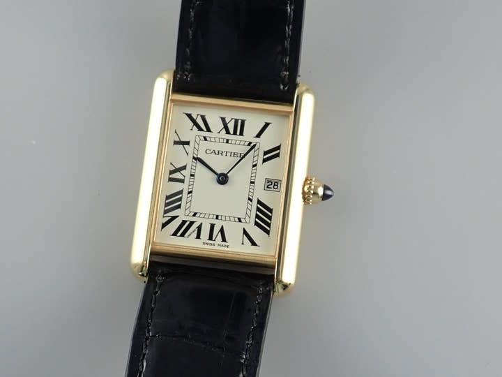 カルティエ タンク Ref.W1529756 シルバー文字盤 中古 tank-5