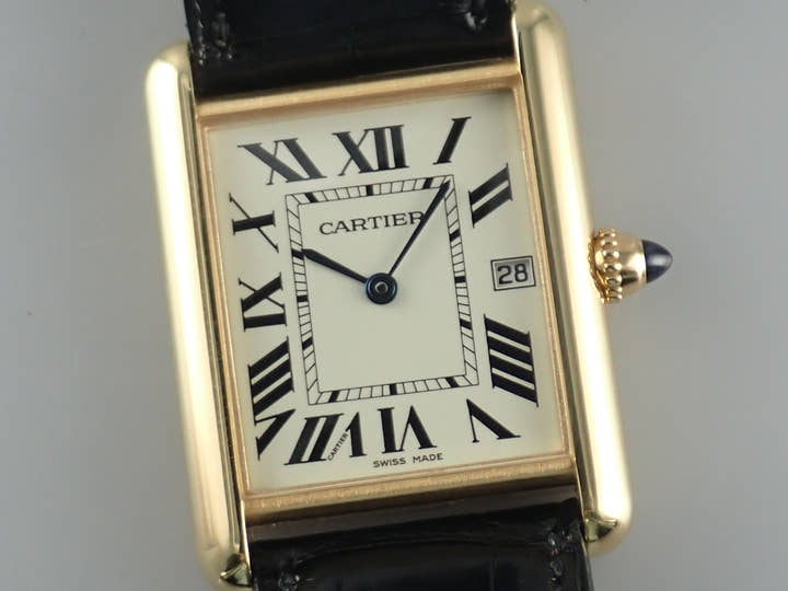 カルティエ タンク Ref.W1529756 シルバー文字盤 中古 tank-5