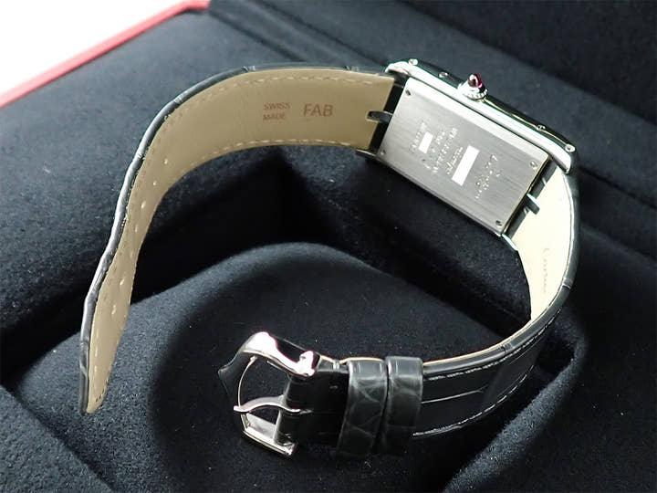 Cartier Tank Asymmetric Ref.WGTA0042 Silver Dial Excellent Condition J753SHAH