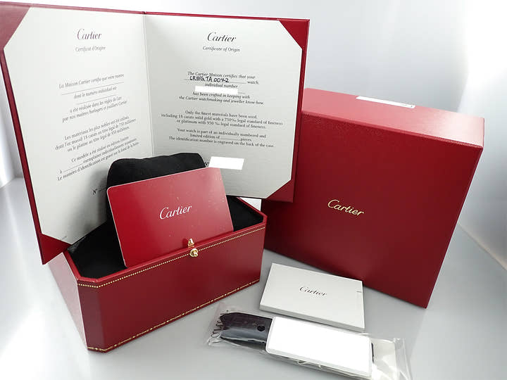 Cartier Tank Asymmetric Ref.WGTA0042 Silver Dial Excellent Condition J753SHAH