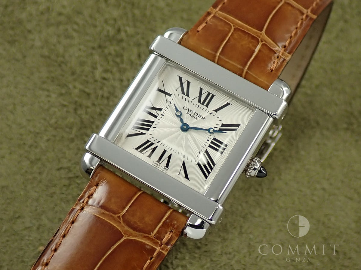 カルティエ タンク シノワーズ LM Ref.2685H シルバー文字盤 美品 95R0VJ7Y