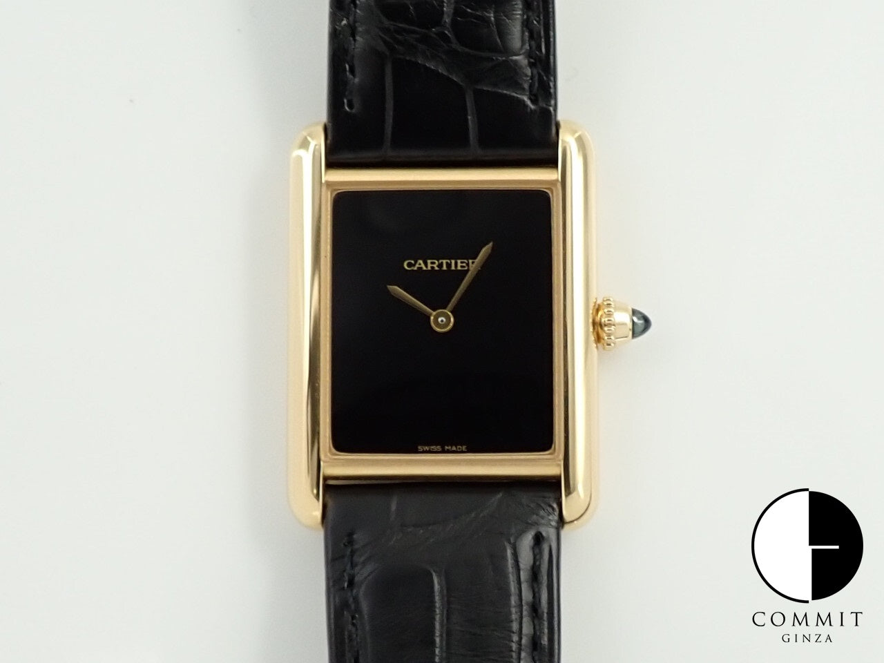 Cartier Tank Louis Cartier Watch Ref.WGTA0091 18KYG Black Dial