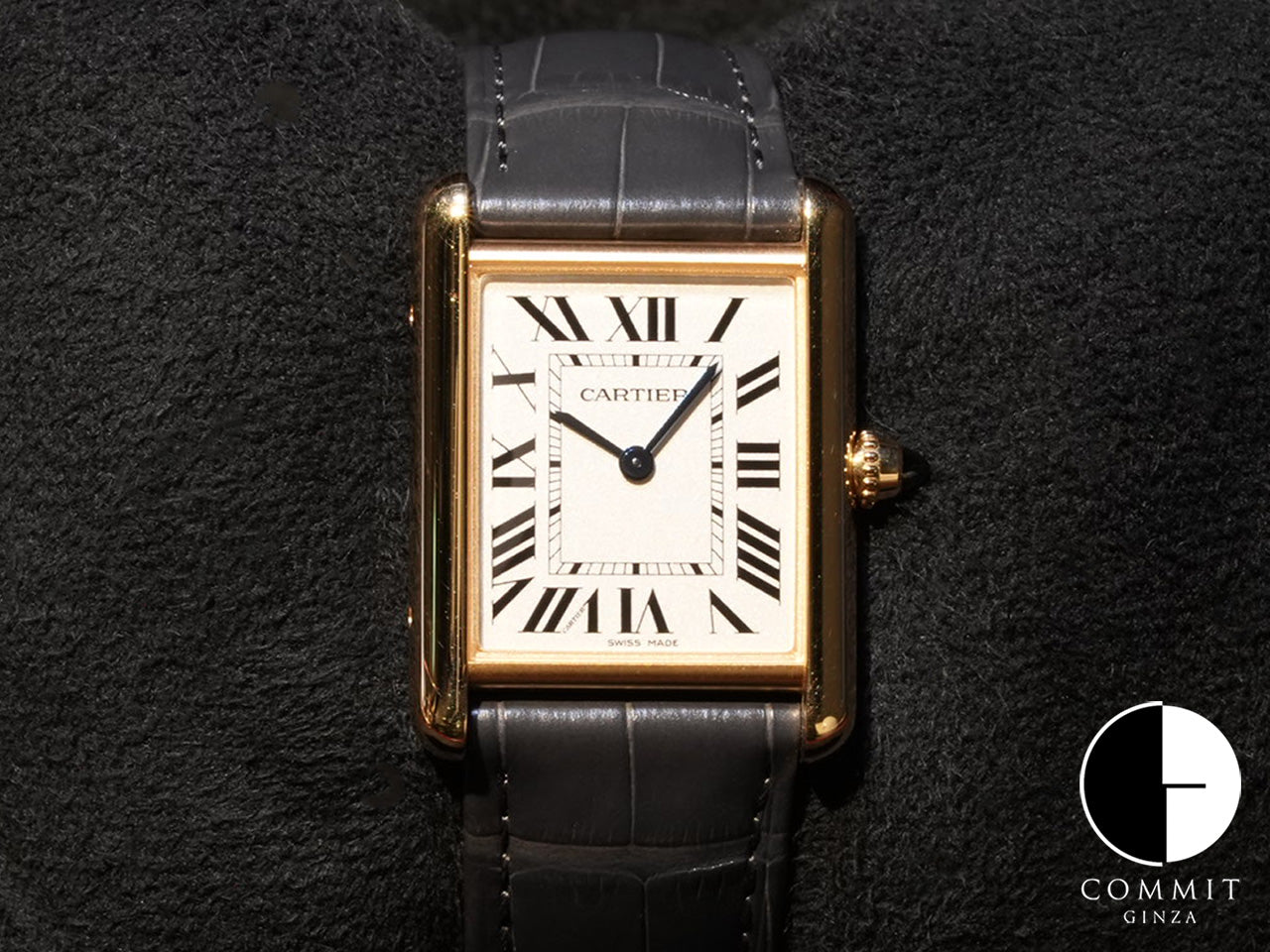 Cartier Tank Louis Cartier Watch Ref.WGTA0067 18KYG Silver Dial