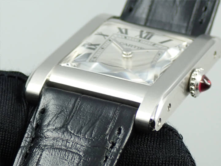 カルティエ タンク ノルマル Ref.WGTA0109 シルバー文字盤 美品 67W7FTSX