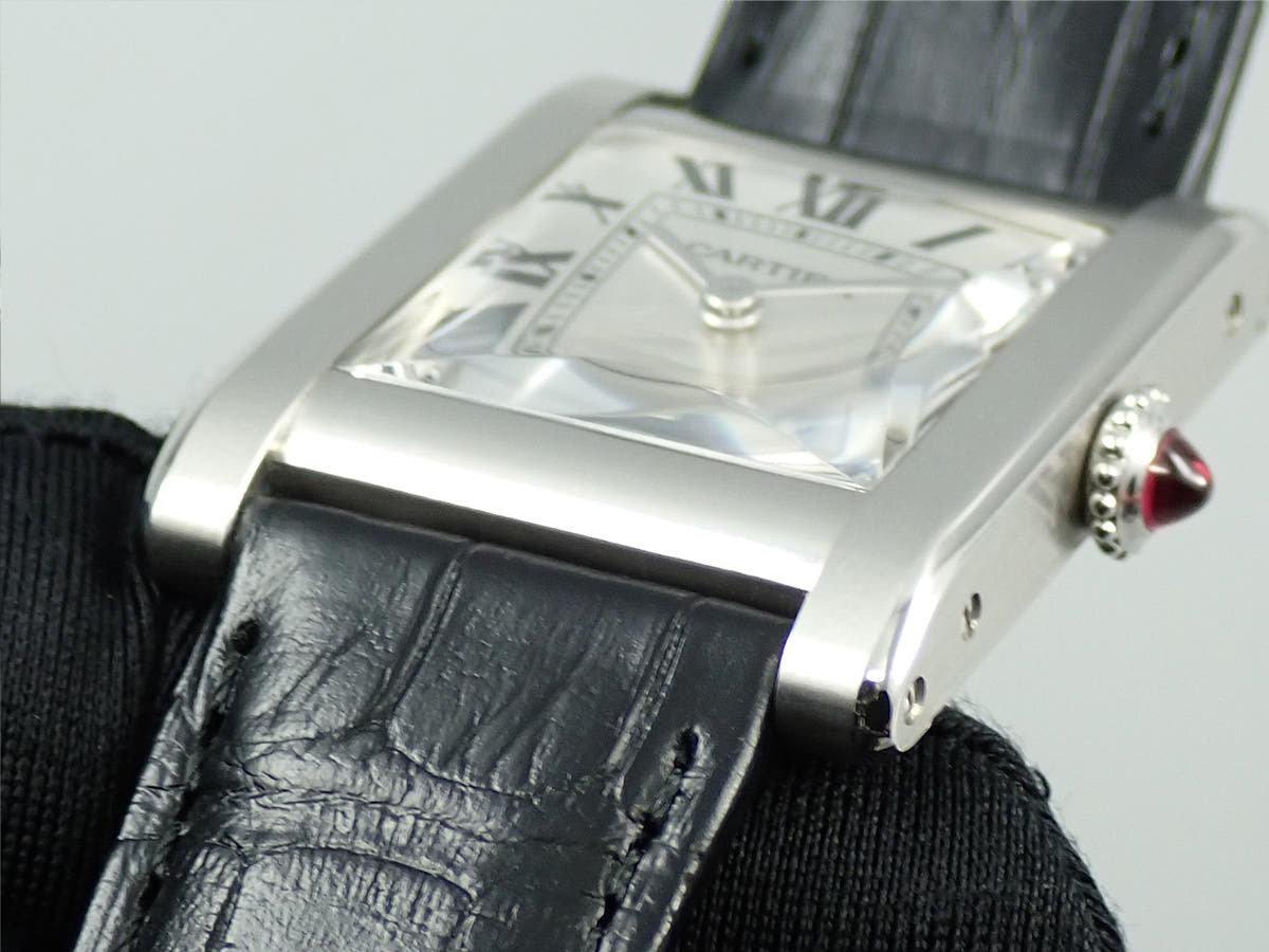 カルティエ タンク ノルマル Ref.WGTA0109 シルバー文字盤 美品 67W7FTSX