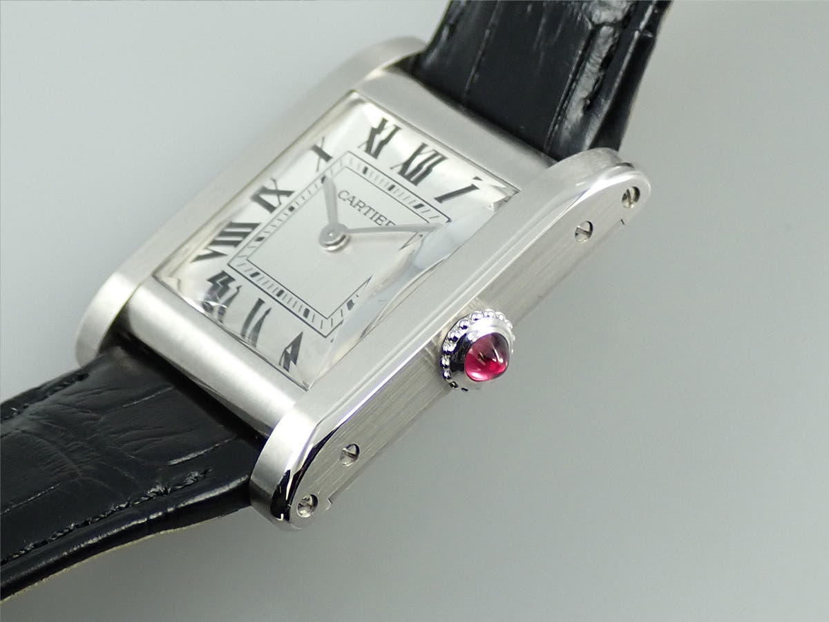 カルティエ タンク ノルマル Ref.WGTA0109 シルバー文字盤 美品 67W7FTSX