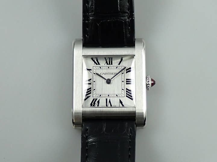 カルティエ タンク ノルマル Ref.WGTA0109 シルバー文字盤 美品 67W7FTSX