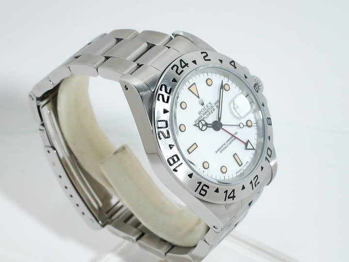 ロレックス エクスプローラーII Ref.16570 ステンレススチール ホワイト文字盤