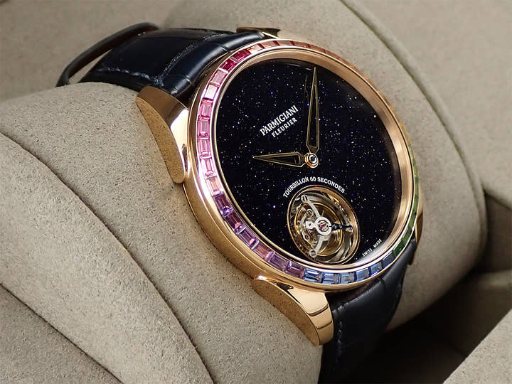 パルミジャーニフルリエ トンダ 1950 ムーンボー Ref.PFH279-1062500-HA3221 ブルーアベンチュリン文字盤 美品 6SH40016