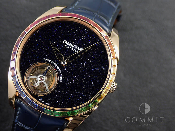 パルミジャーニフルリエ トンダ 1950 ムーンボー Ref.PFH279-1062500-HA3221 ブルーアベンチュリン文字盤 美品 6SH40016