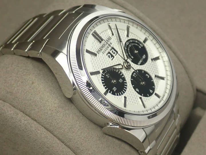 パルミジャーニフルリエ トンダグラフ Ref.PFC910-0000210-B00182 シルバー×ブラック文字盤 美品 tonda-2