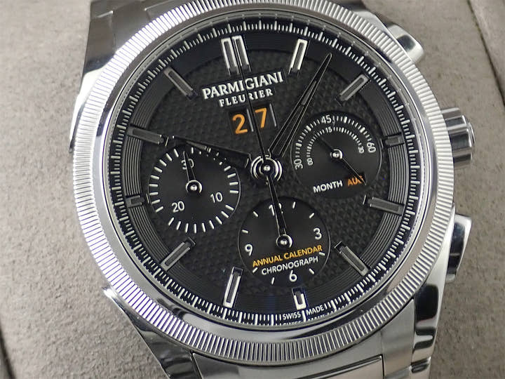 パルミジャーニフルリエ トンダ GT クロノグラフ Ref.PFC906-0000210-B00182 ブラック文字盤 美品 2WMKUKTW