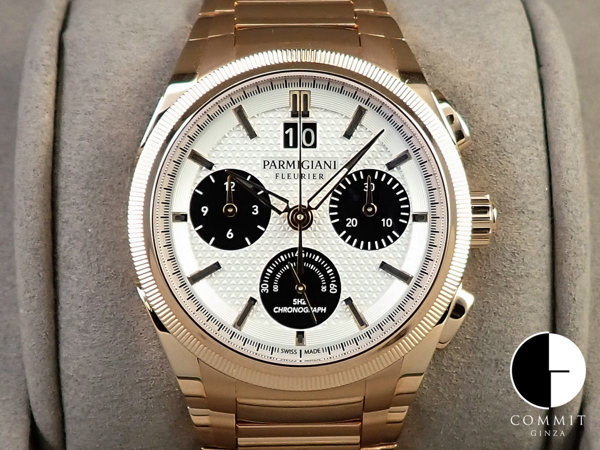 パルミジャーニフルリエ トンダ GT クロノグラフ Ref.PFC903-1500140.B10082 シルバー×ブラック文字盤 美品 J6502932