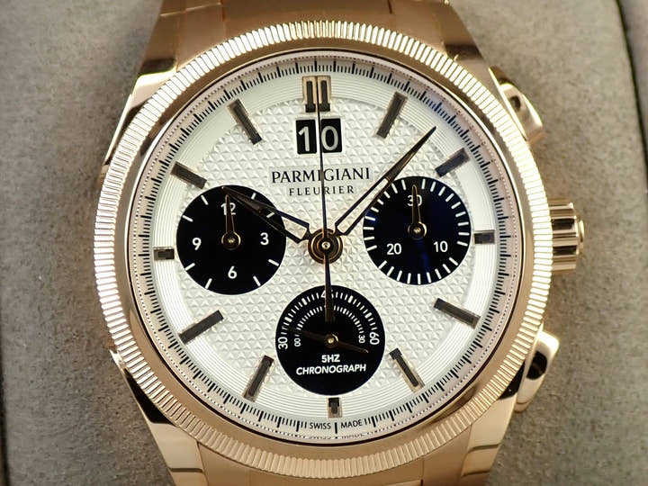 パルミジャーニフルリエ トンダ GT クロノグラフ Ref.PFC903-1500140.B10082 シルバー×ブラック文字盤 美品 J6502932