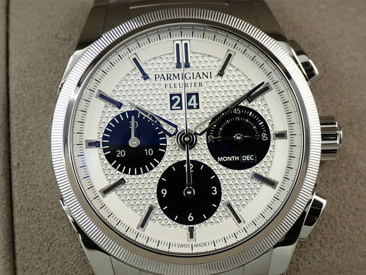 パルミジャーニフルリエ トンダ GT クロノグラフ Ref.PFC906-0000140-B00182 シルバー×ブラック文字盤 美品 W6L8SVJU