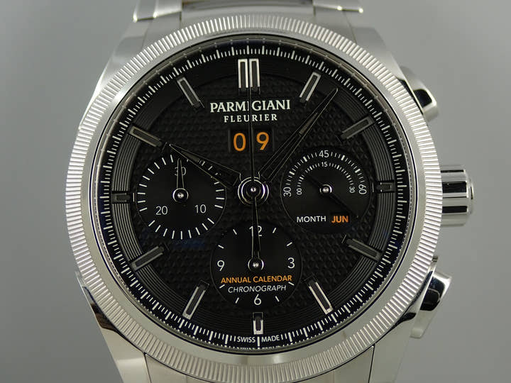 パルミジャーニフルリエ トンダ GT クロノグラフ Ref.PFC906-0000210-B00182 ブラック文字盤 中古 C52X7YAP