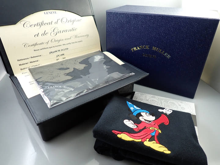 フランクミュラー トノウ カーベックス ファンタジア Ref.5850 SC W.D.LTD ブルー文字盤 美品 S3363947