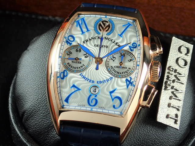 Franck Muller Tonneau Curvex Chronograph PRIDE OF GREECE [50 pieces limited to Greece]