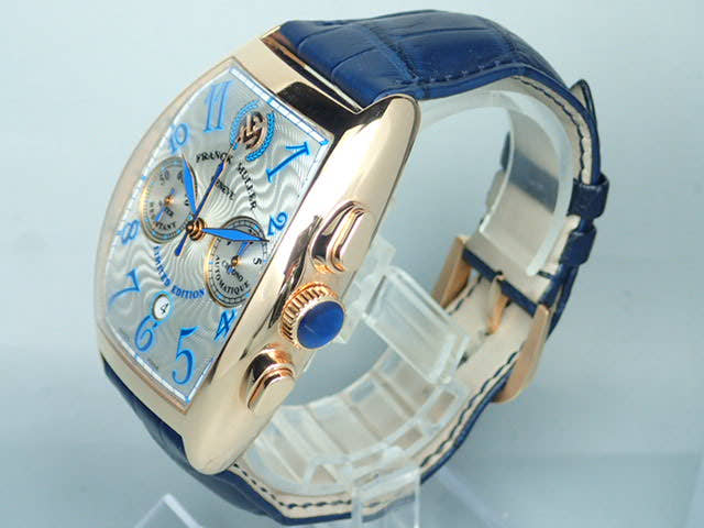 フランクミュラー トノウ Ref.8880CCDT シルバーギョウシェ文字盤 中古 tonneau-curvex-3