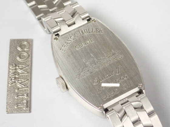 フランクミュラー トノウ Ref.5850CHJ ブラック文字盤 中古 tonneau-curvex