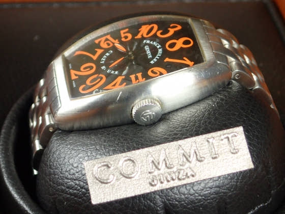 フランクミュラー トノウ Ref.5850CHJ ブラック文字盤 中古 tonneau-curvex