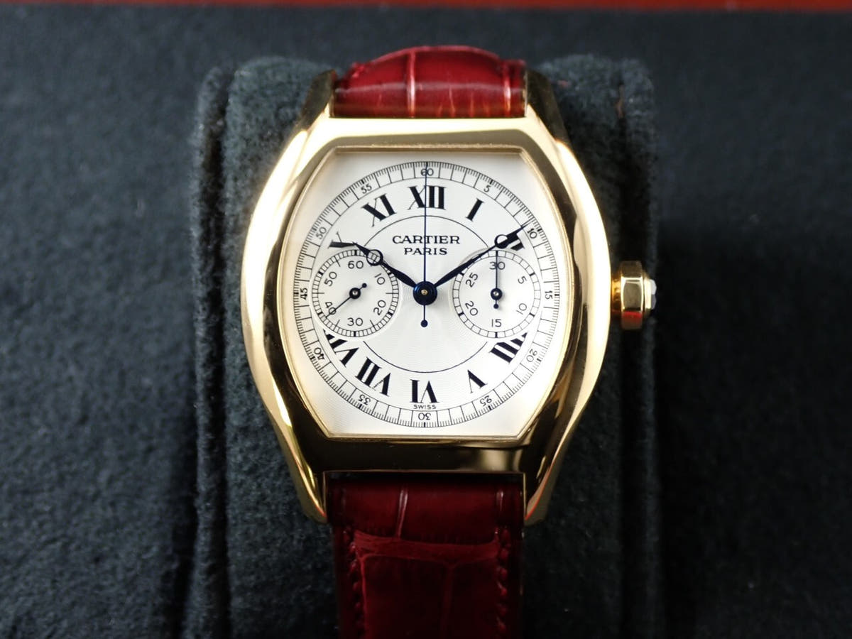 カルティエ トーチュ ワンプッシュクロノグラフ Ref.2356 ホワイト文字盤 中古 7J779559