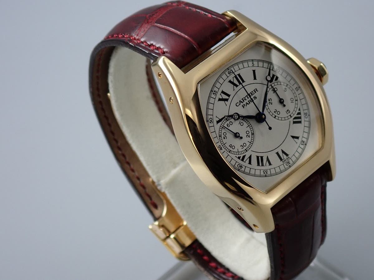カルティエ トーチュ ワンプッシュクロノグラフ Ref.2356 ホワイト文字盤 中古 7J779559
