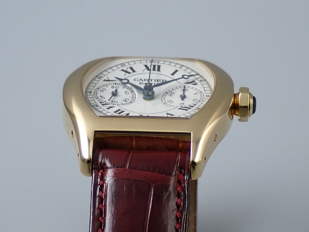 カルティエ トーチュ ワンプッシュクロノグラフ Ref.2356 ホワイト文字盤 中古 7J779559