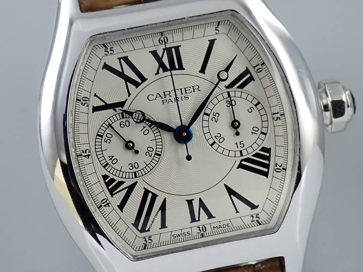 カルティエ トーチュ ワンプッシュクロノグラフ Ref.2714 シルバー文字盤 中古 32M37A33