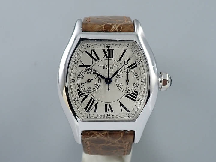 カルティエ トーチュ ワンプッシュクロノグラフ Ref.2714 シルバー文字盤 中古 32M37A33