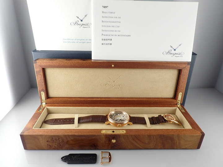 Breguet Tradition Ref.7097BR/G1/9WU Skeleton/Silver Dial Used tradition