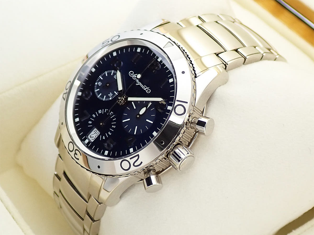 ブレゲ トランスアトランティック タイプXX Ref.3820BB/P2/BW9 ブルー文字盤 中古 57TXVMSS