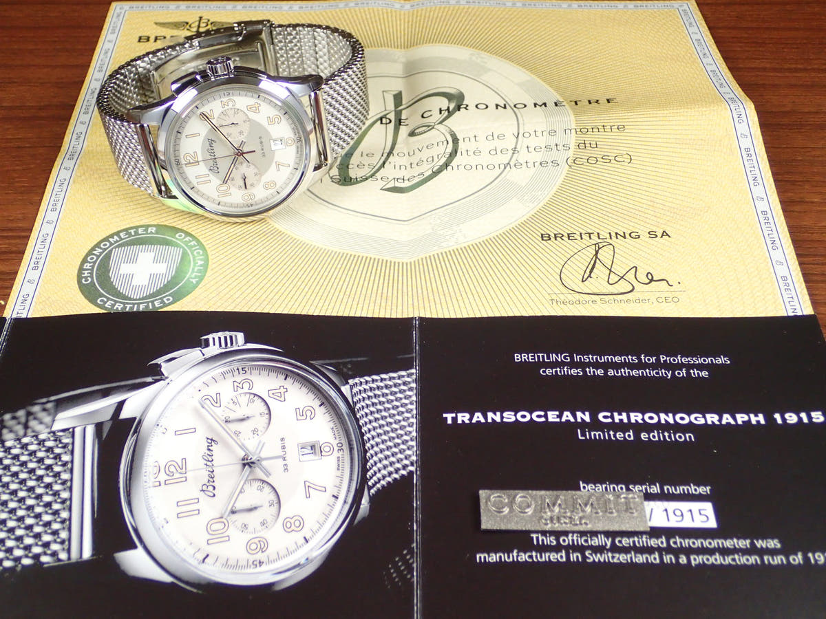 Breitling Transocean Ref.A019G99OCA Silver Dial Unused transocean