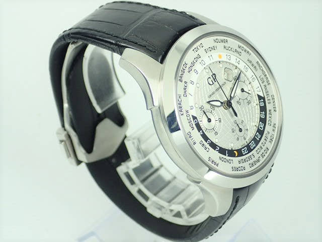 ジラールペルゴ トラベラー Ref.49700-11-133-BB6B シルバー文字盤 中古 traveller
