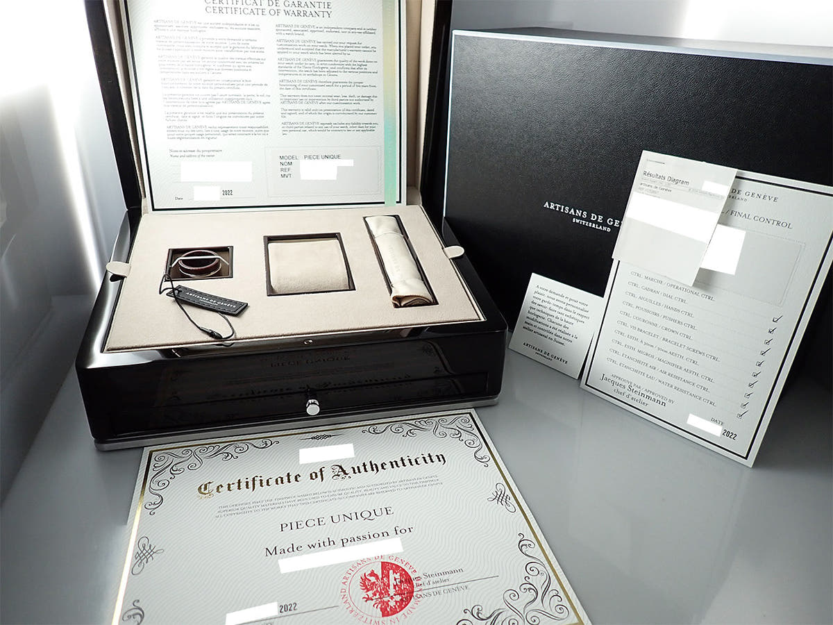 アルティザンズドゥジュネーブ Tribute to 6241 Ref.- アイボリー文字盤 極美品 UW0F31AA
