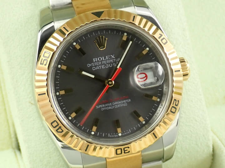 ロレックス デイトジャスト ターノグラフ Ref.116263 ステンレススチール グレー文字盤