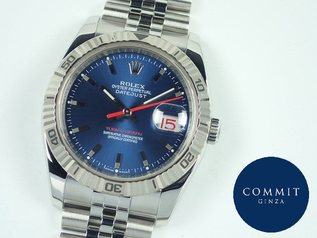 Rolex Datejust Turn-O-Graph Blue Dial