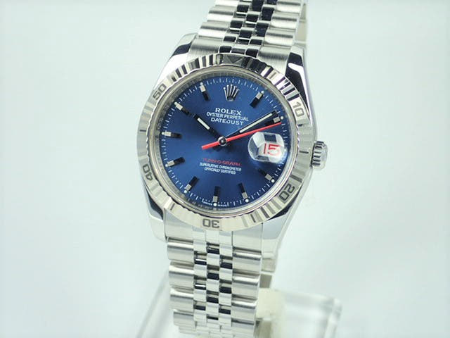 ロレックス デイトジャスト Ref.116264 ブルー文字盤 中古 turn-o-graph-6
