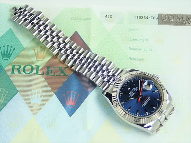 Rolex Datejust Turn-O-Graph Blue Dial