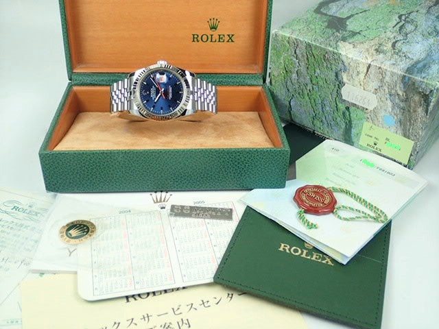 Rolex Datejust Turn-O-Graph Blue Dial