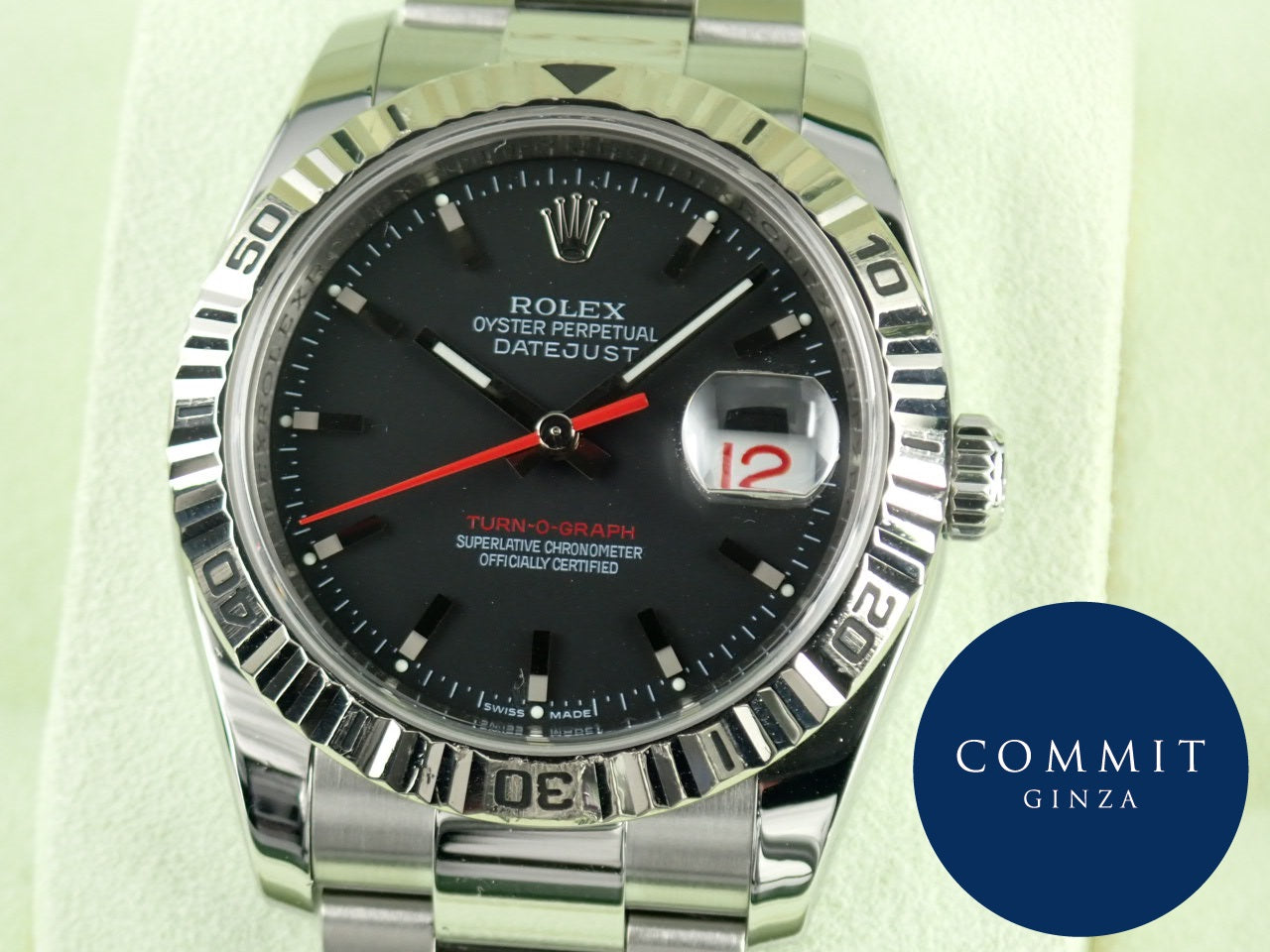 Rolex Datejust Turn-O-Graph Black Dial