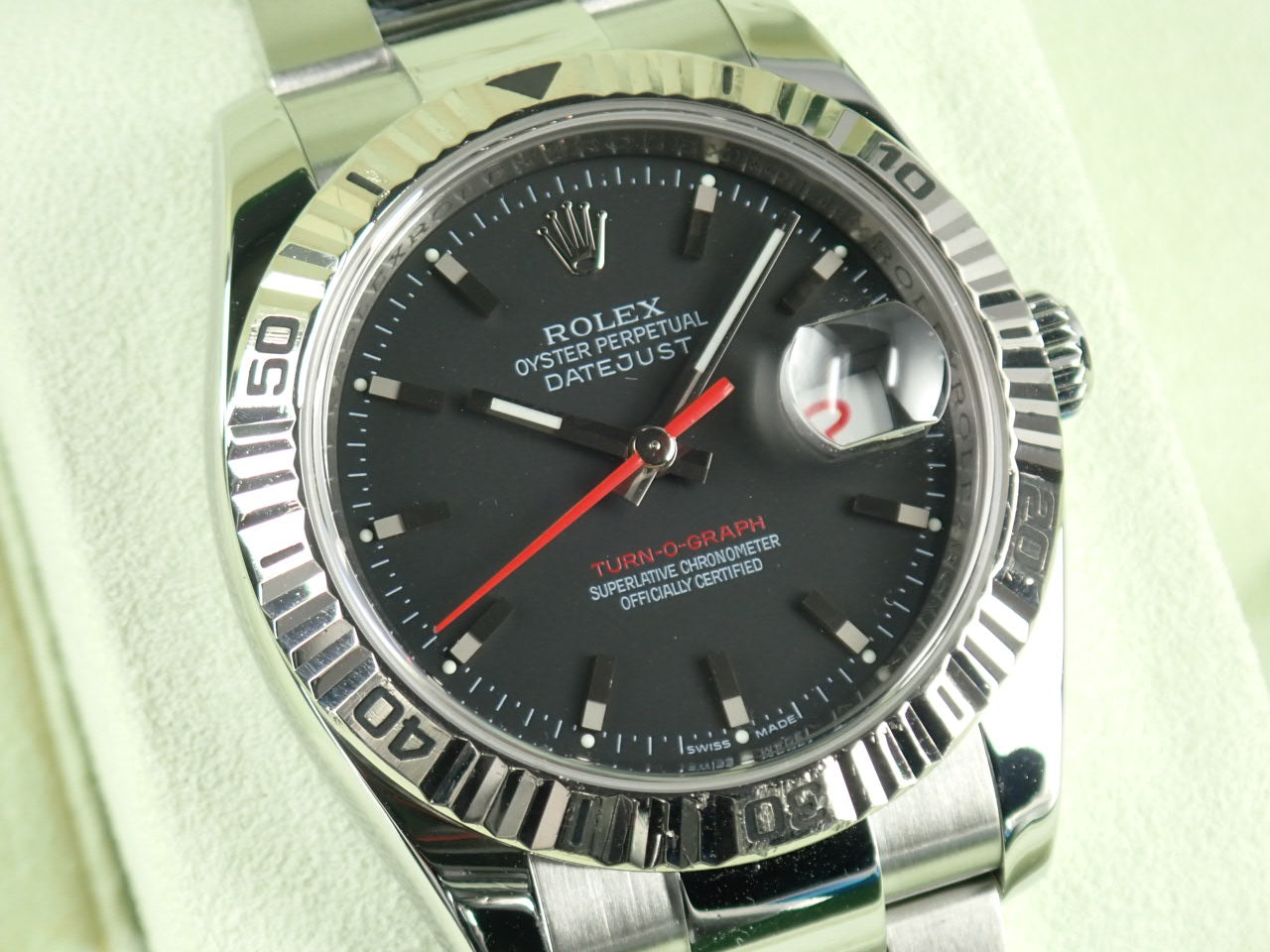 Rolex Datejust Turn-O-Graph Black Dial