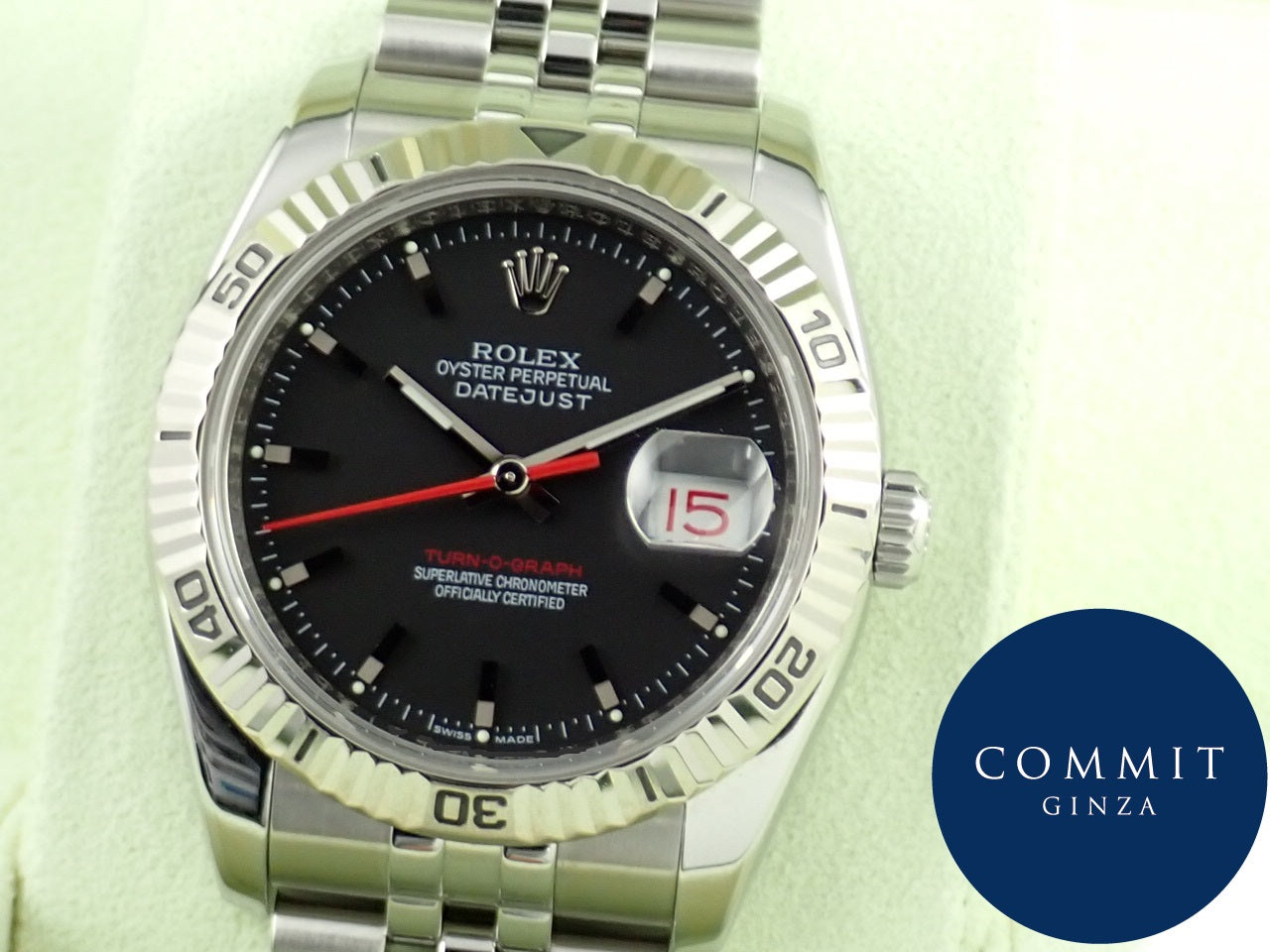 Rolex Datejust Turn-O-Graph Black Dial