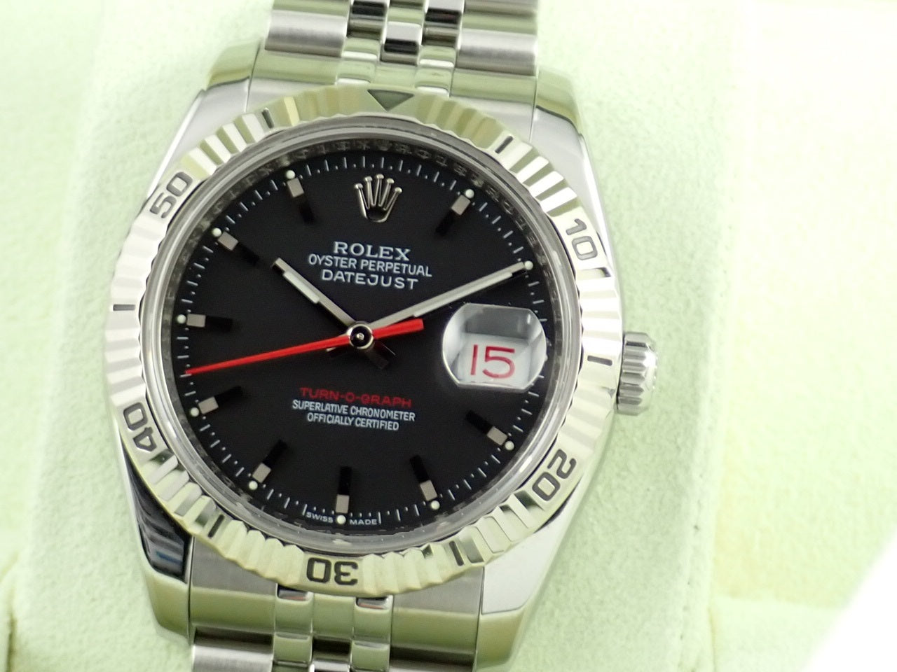 Rolex Datejust Turn-O-Graph Black Dial