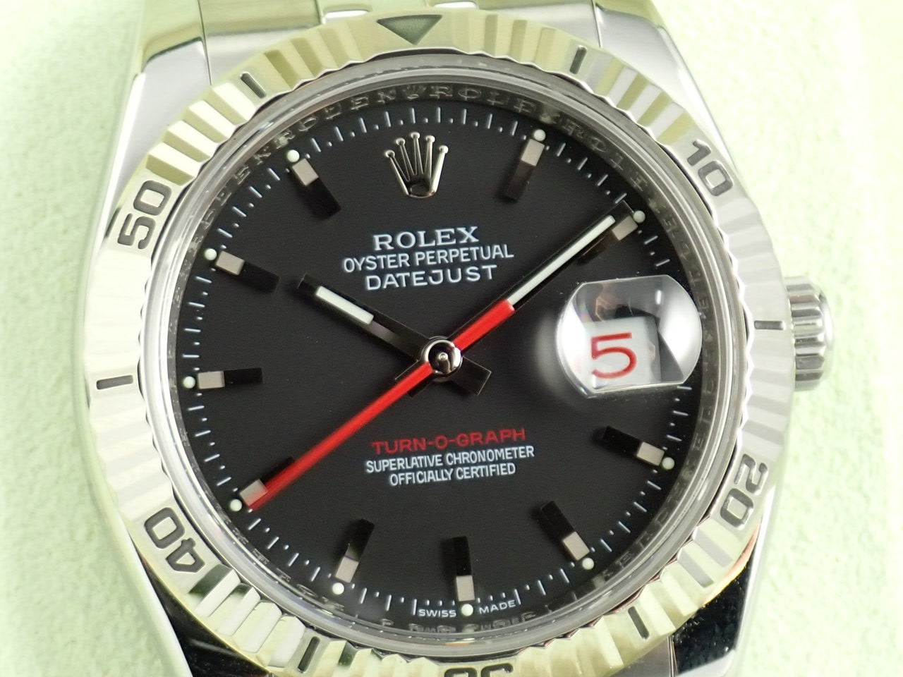 Rolex Datejust Turn-O-Graph Black Dial