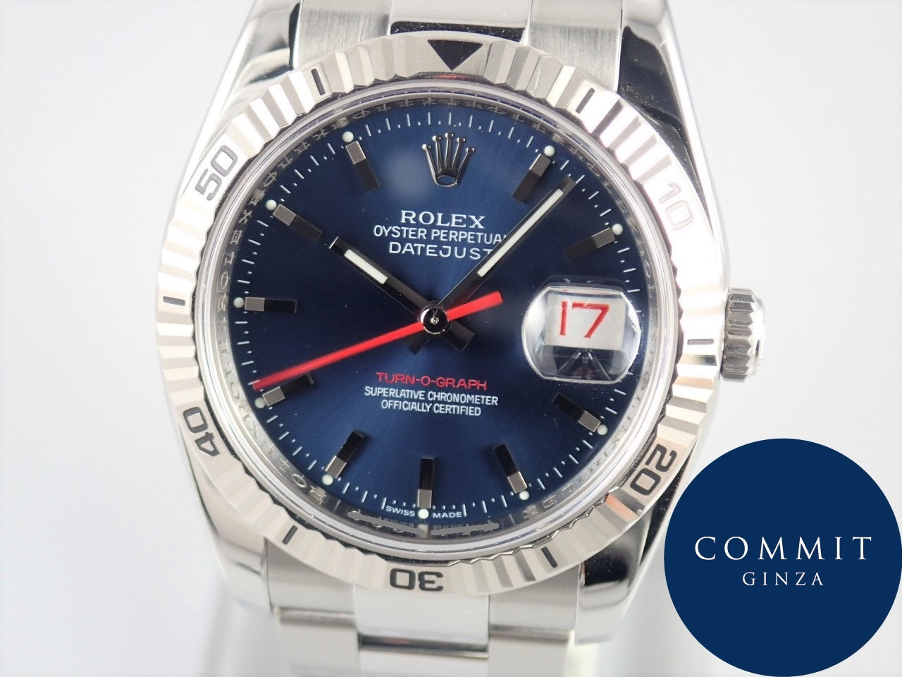 Rolex Datejust Turn-O-Graph Blue Dial