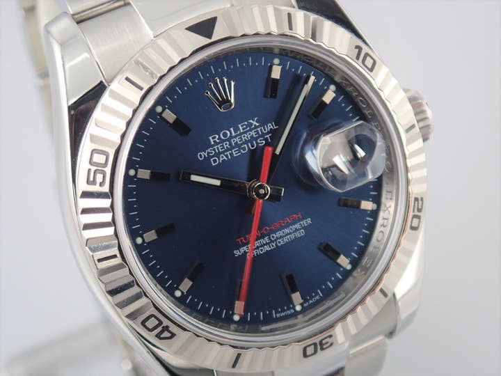 ロレックス デイトジャスト Ref.116264 ブルー文字盤 中古 turn-o-graph-9