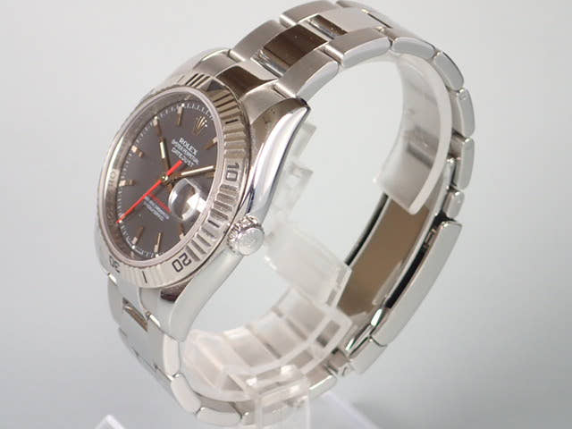 ロレックス デイトジャスト Ref.116264 ブラック文字盤 中古 turnograph